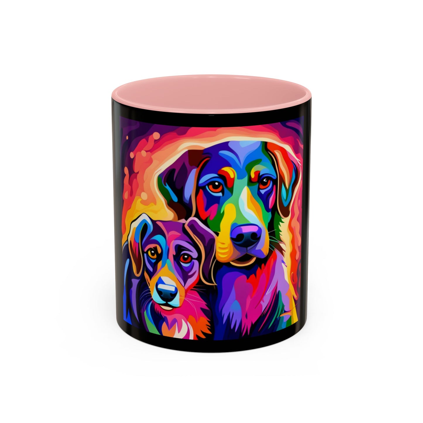 Colorful Dogs Accent Coffee Mug (11, 15oz)