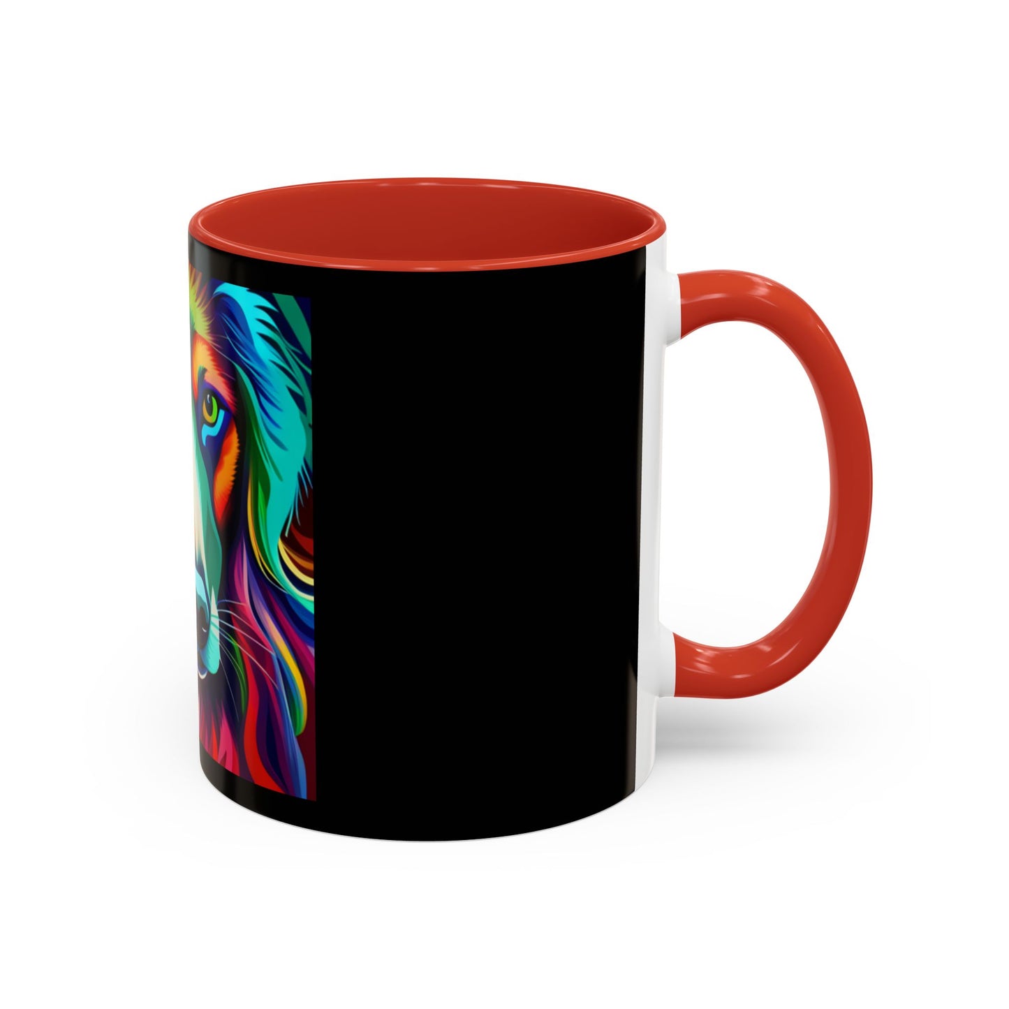 Dog in Color Accent Coffee Mug (11, 15oz)