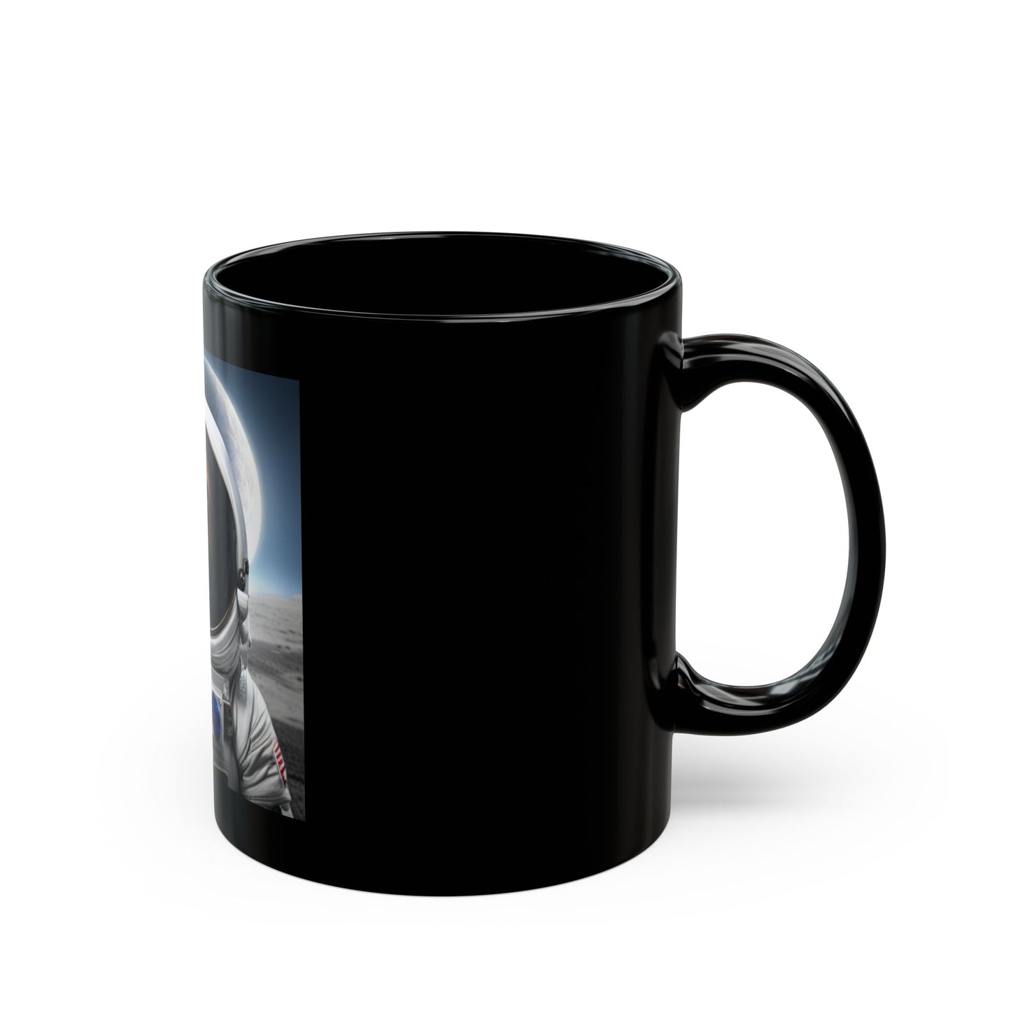 Dachshund Astronaut Dog Black Mug (11oz, 15oz)