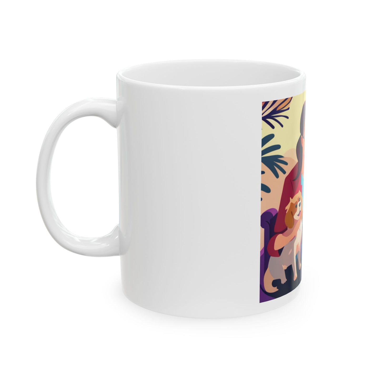 Dog mom 1 Ceramic Mug, (11oz, 15oz)