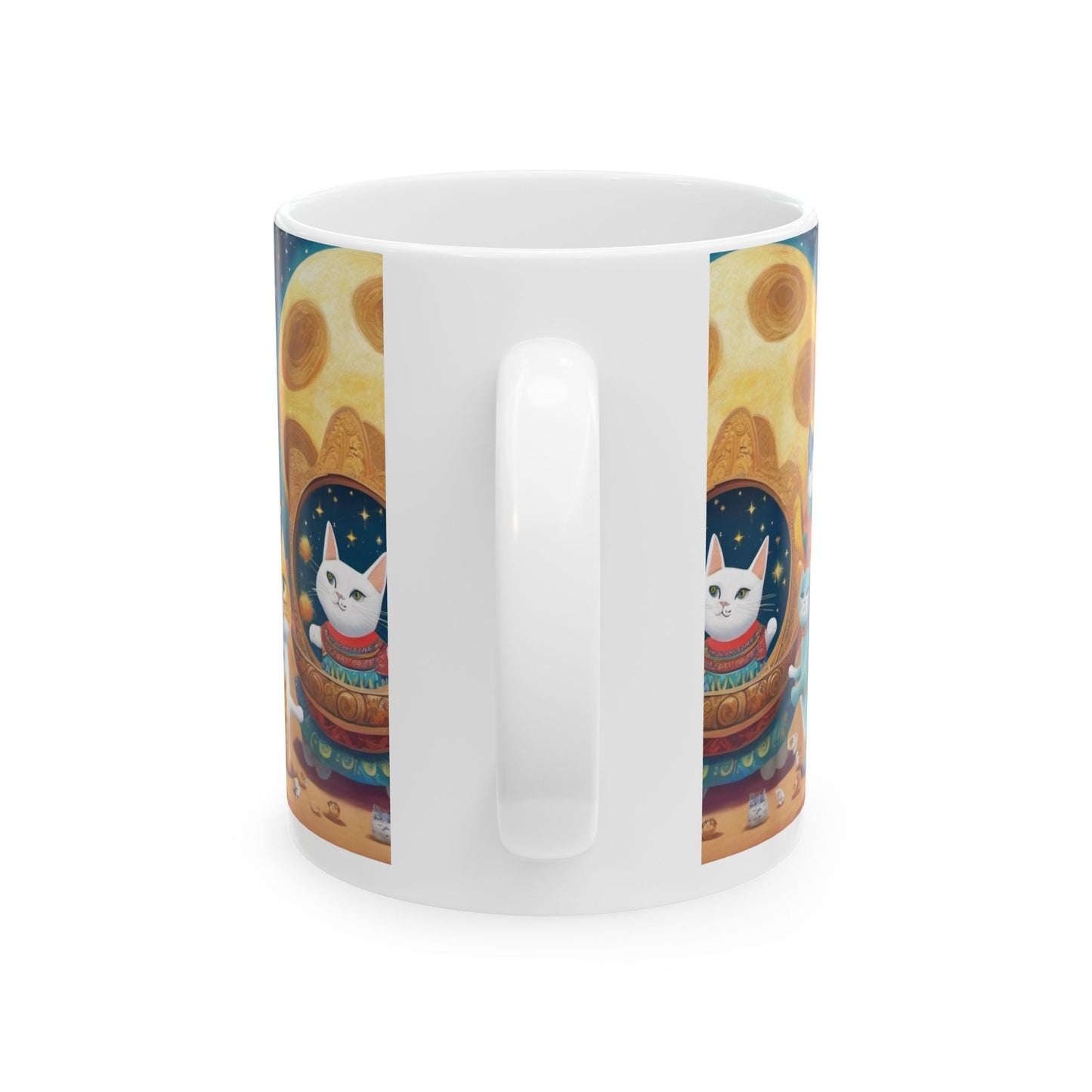 Cat Party Ceramic Mug, (11oz, 15oz)