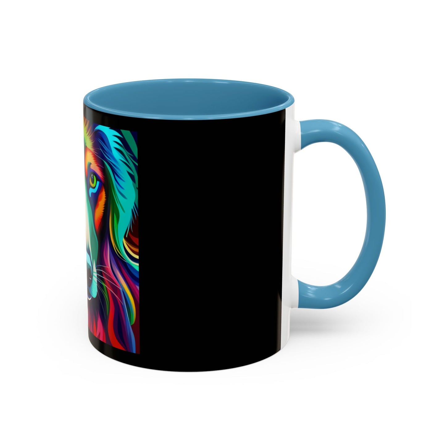 Dog in Color Accent Coffee Mug (11, 15oz)