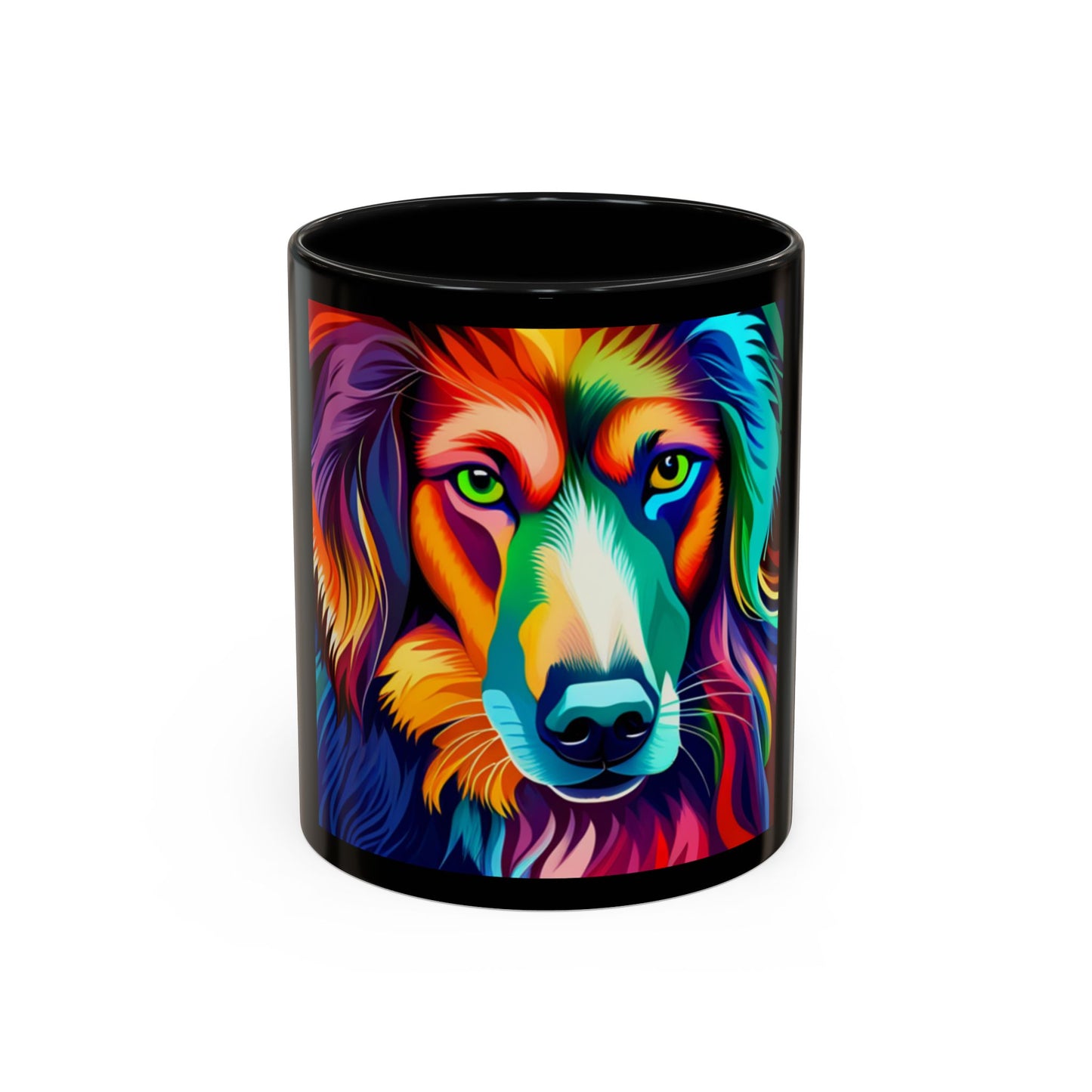 Dog in Color Accent Coffee Mug (11, 15oz)