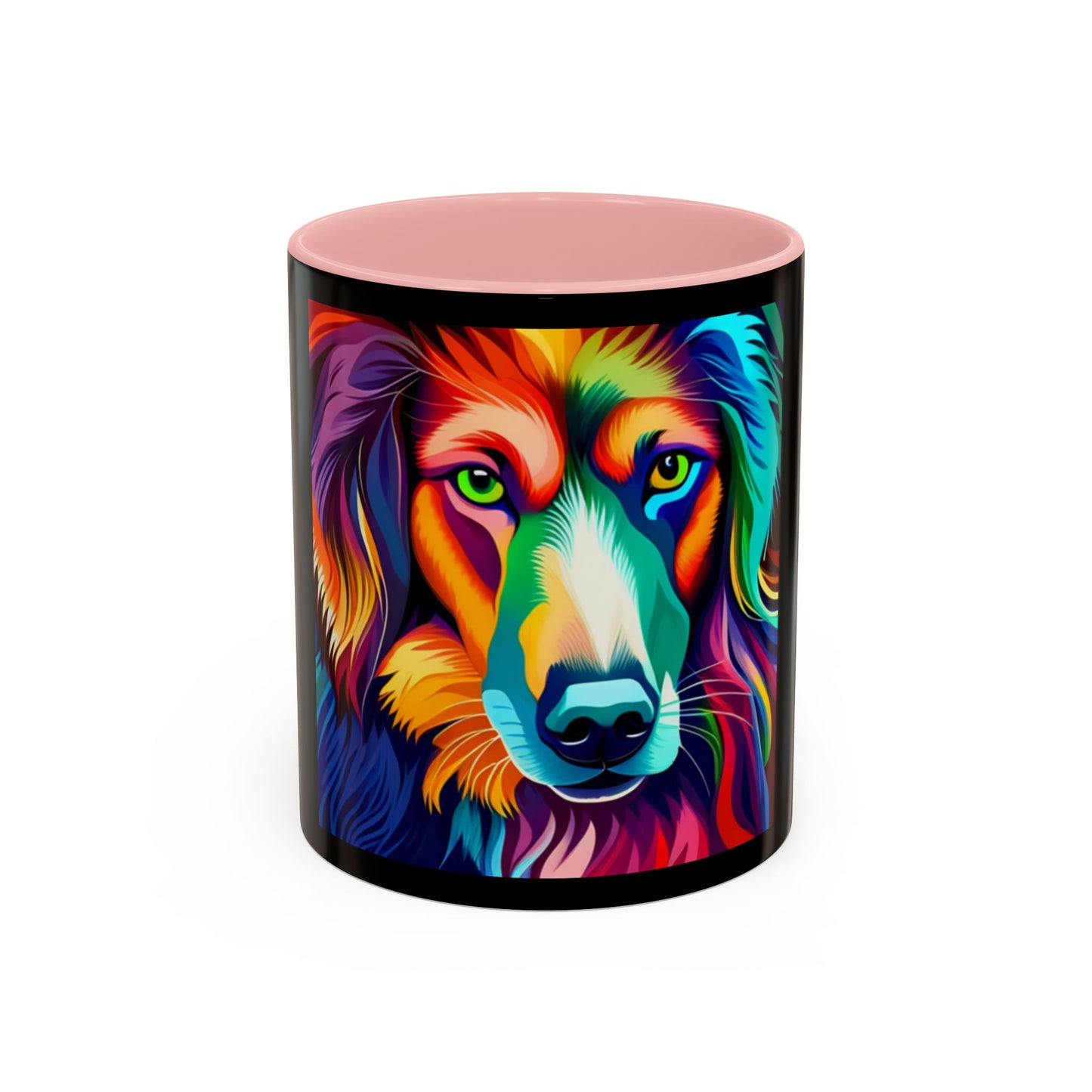 Dog in Color Accent Coffee Mug (11, 15oz)