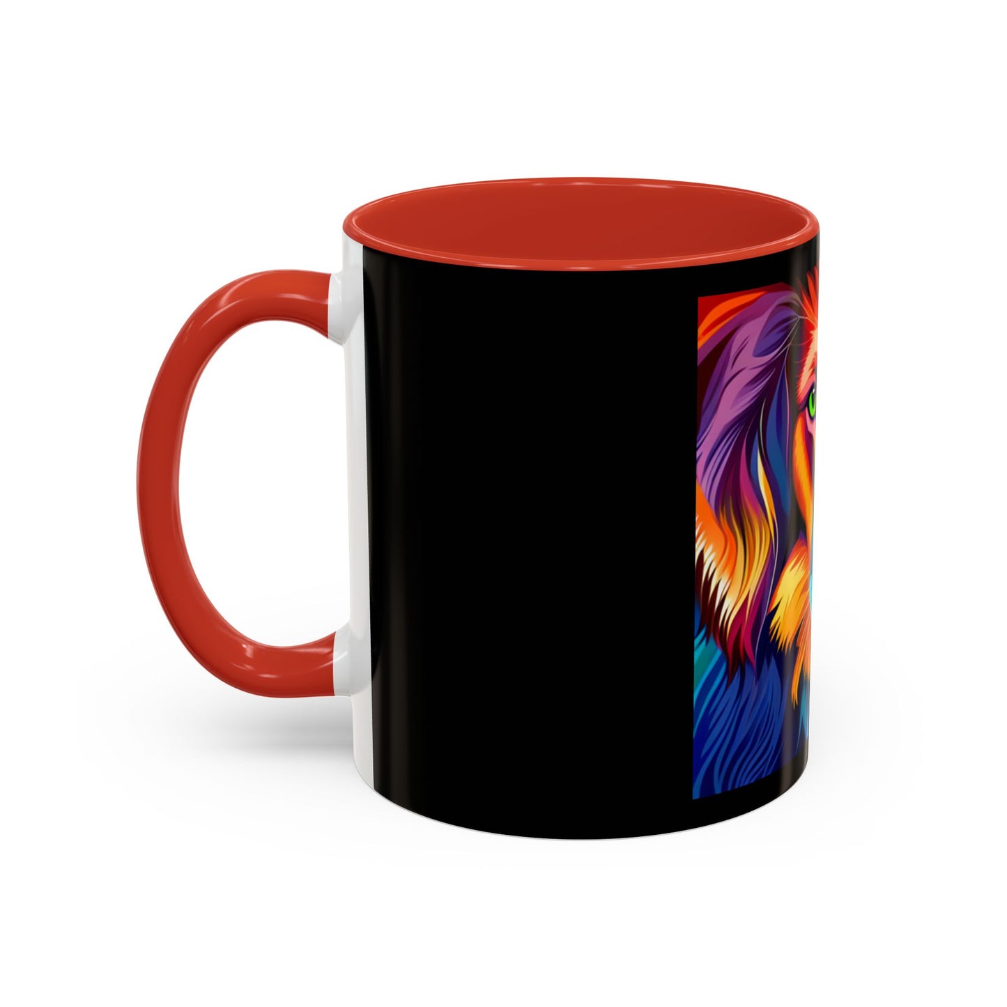 Dog in Color Accent Coffee Mug (11, 15oz)