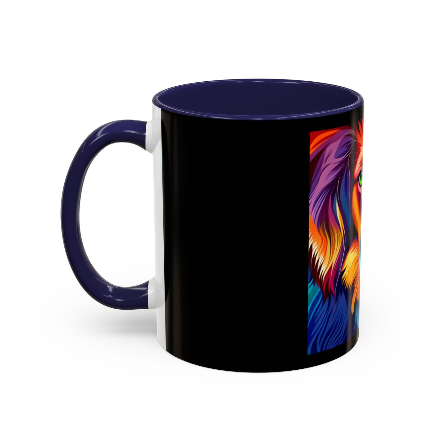 Dog in Color Accent Coffee Mug (11, 15oz)