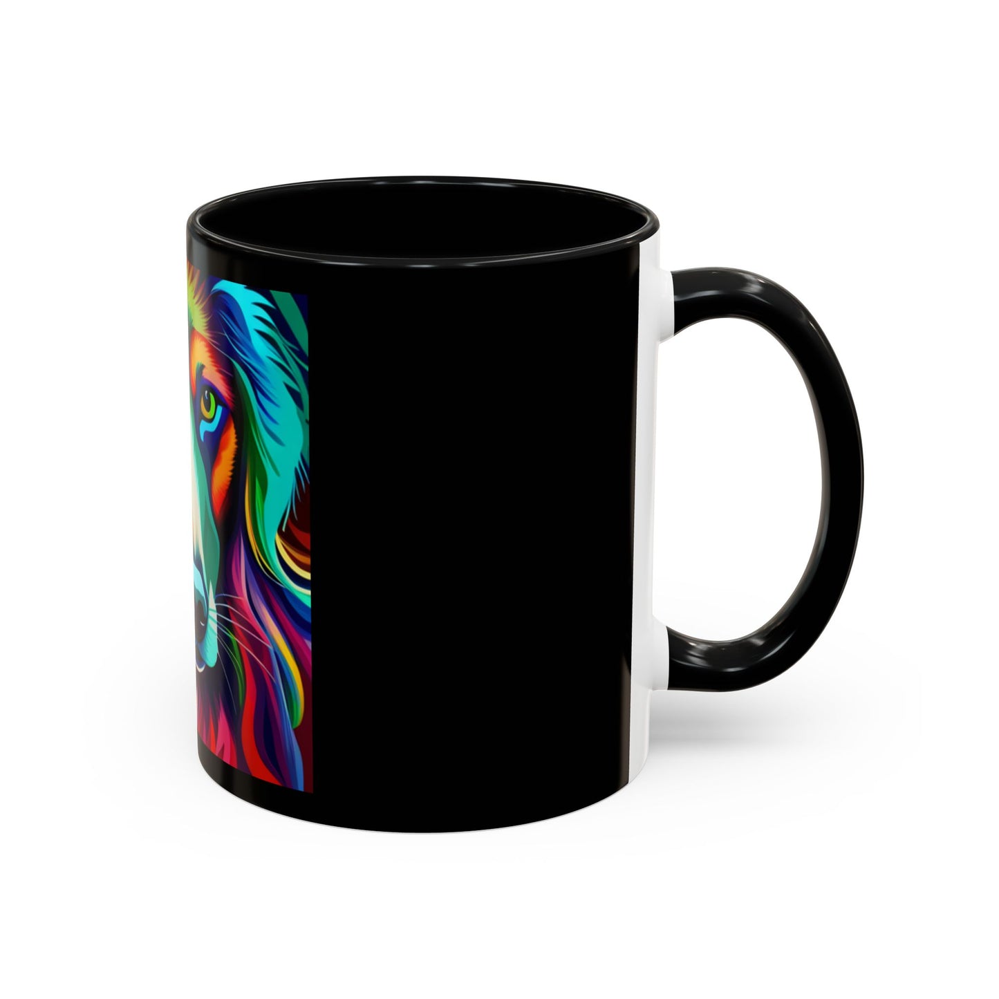 Dog in Color Accent Coffee Mug (11, 15oz)