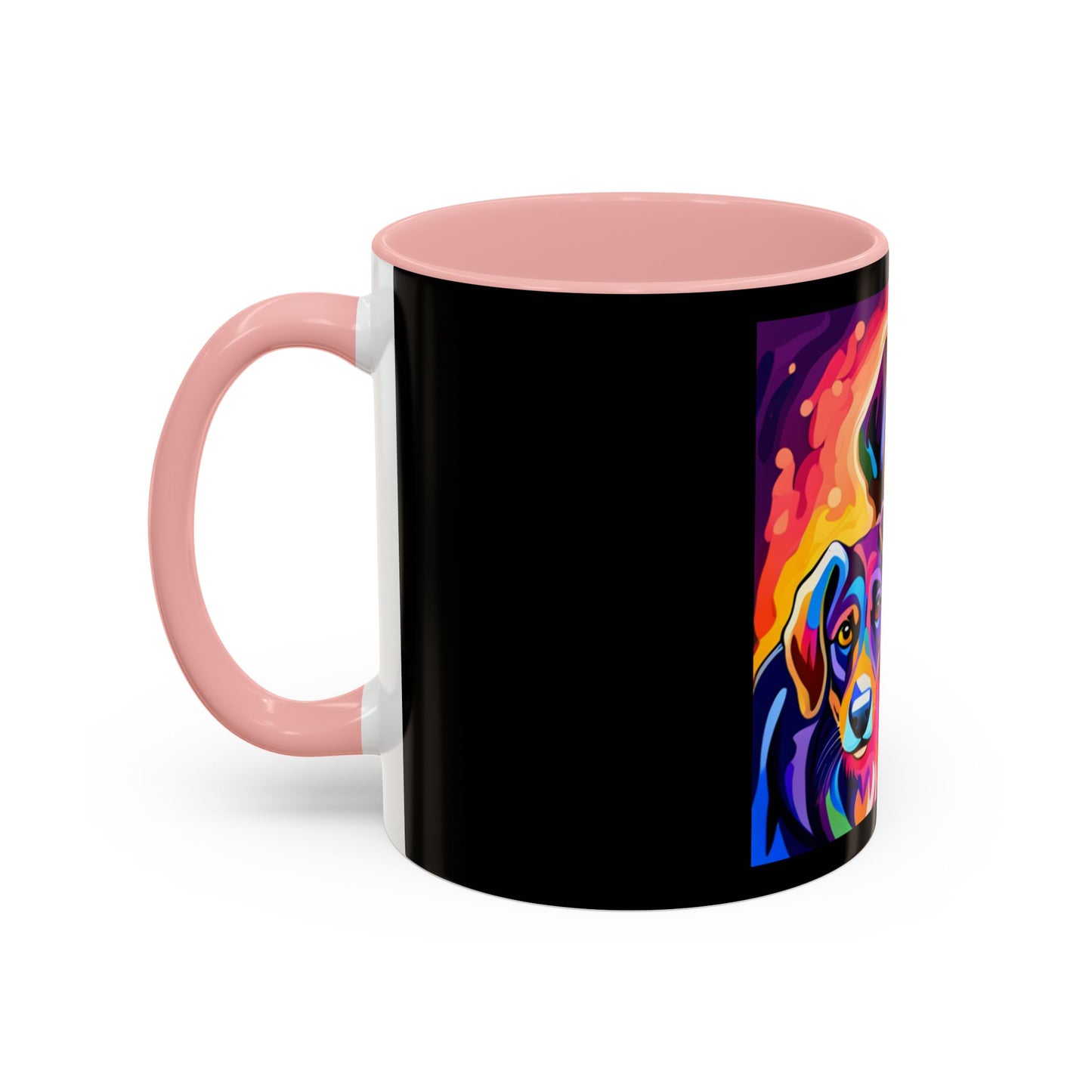Colorful Dogs Accent Coffee Mug (11, 15oz)