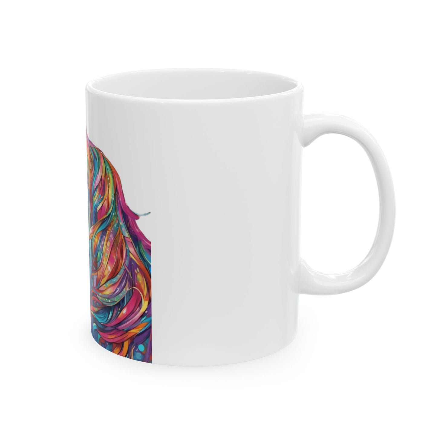 Rainbow Unicorn Ceramic Mug, (11oz, 15oz)
