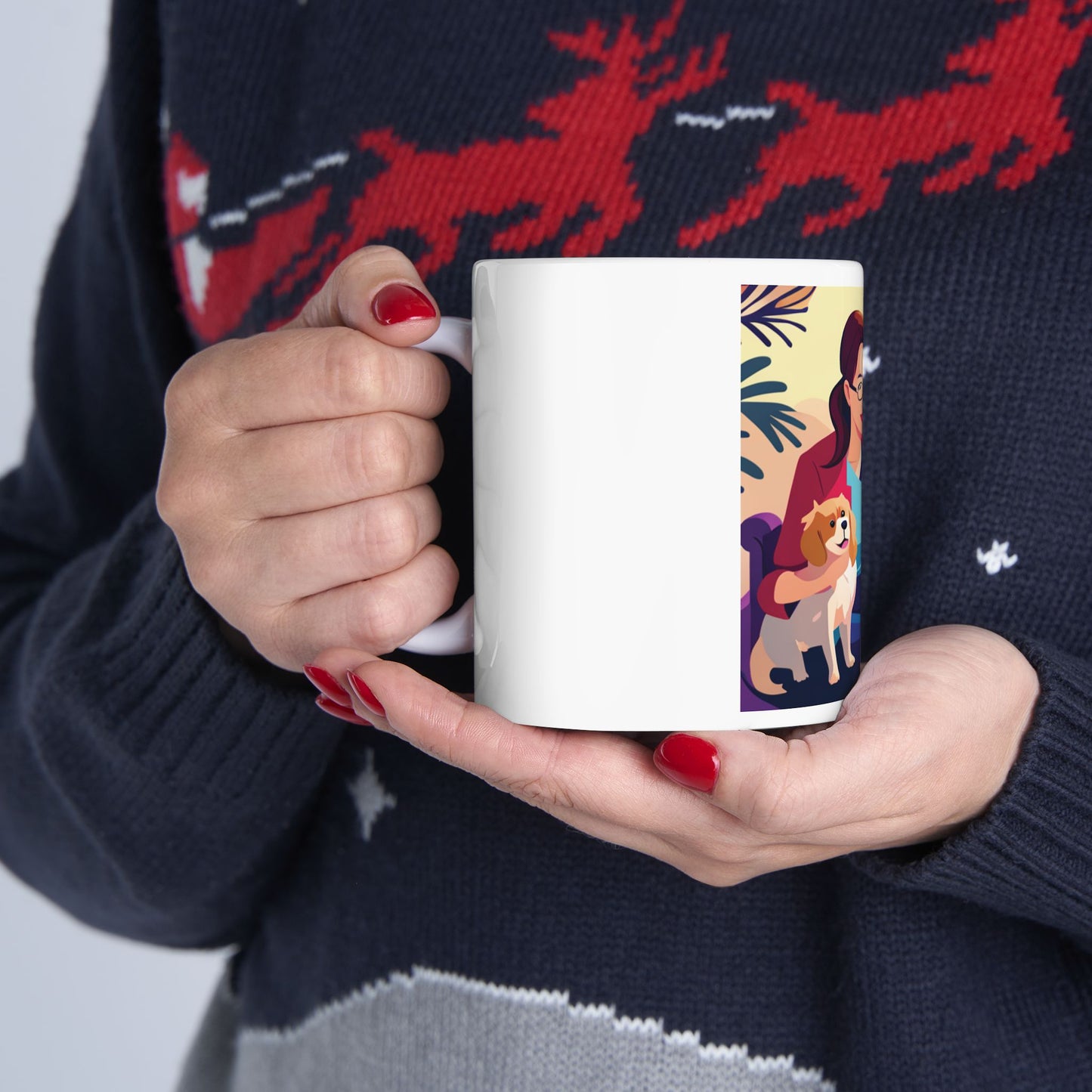 Dog mom 1 Ceramic Mug, (11oz, 15oz)