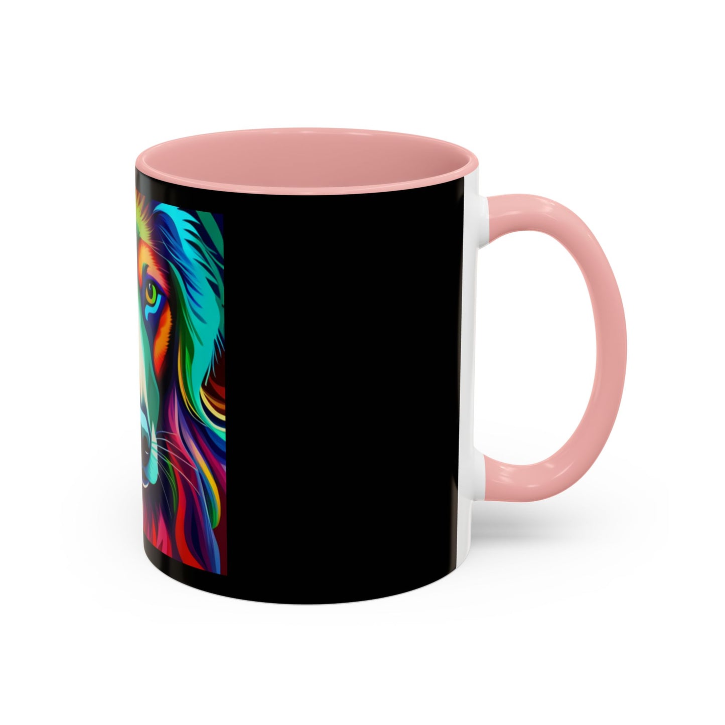 Dog in Color Accent Coffee Mug (11, 15oz)