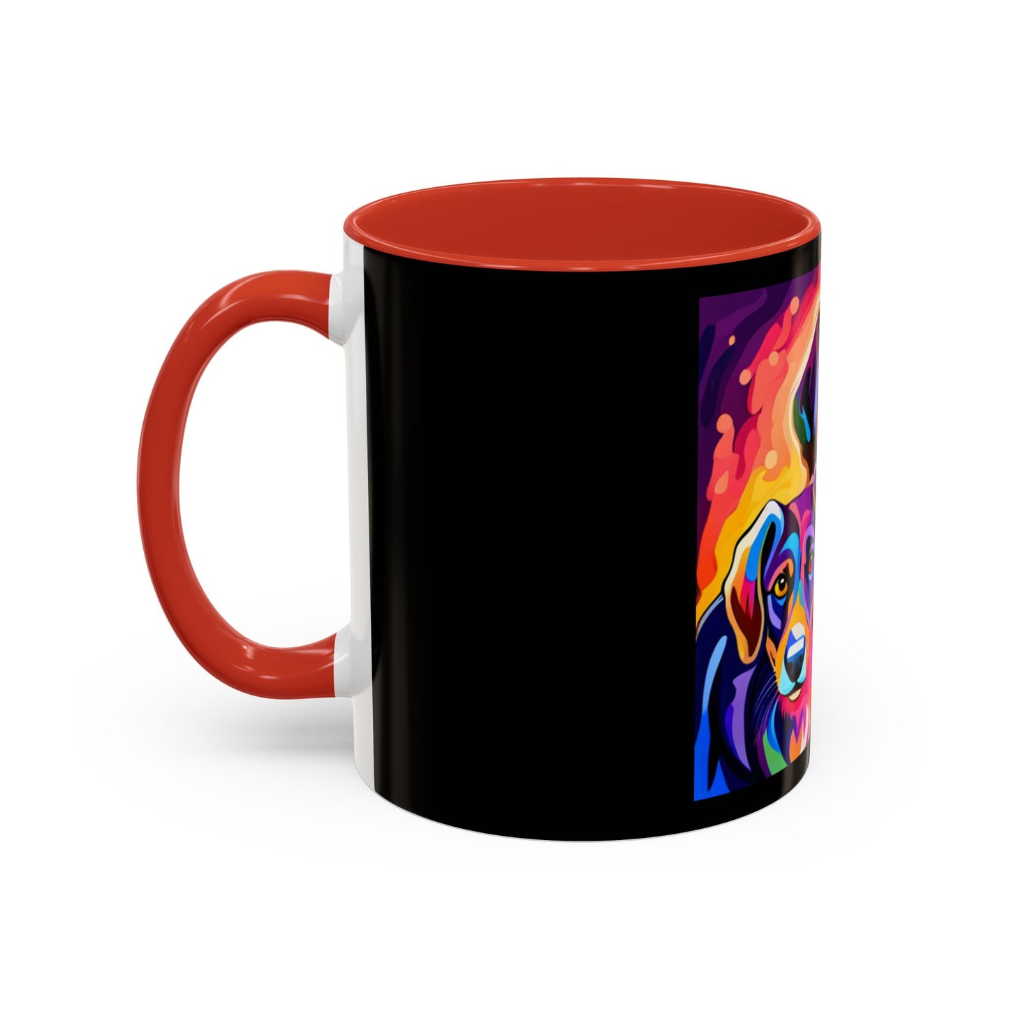 Colorful Dogs Accent Coffee Mug (11, 15oz)