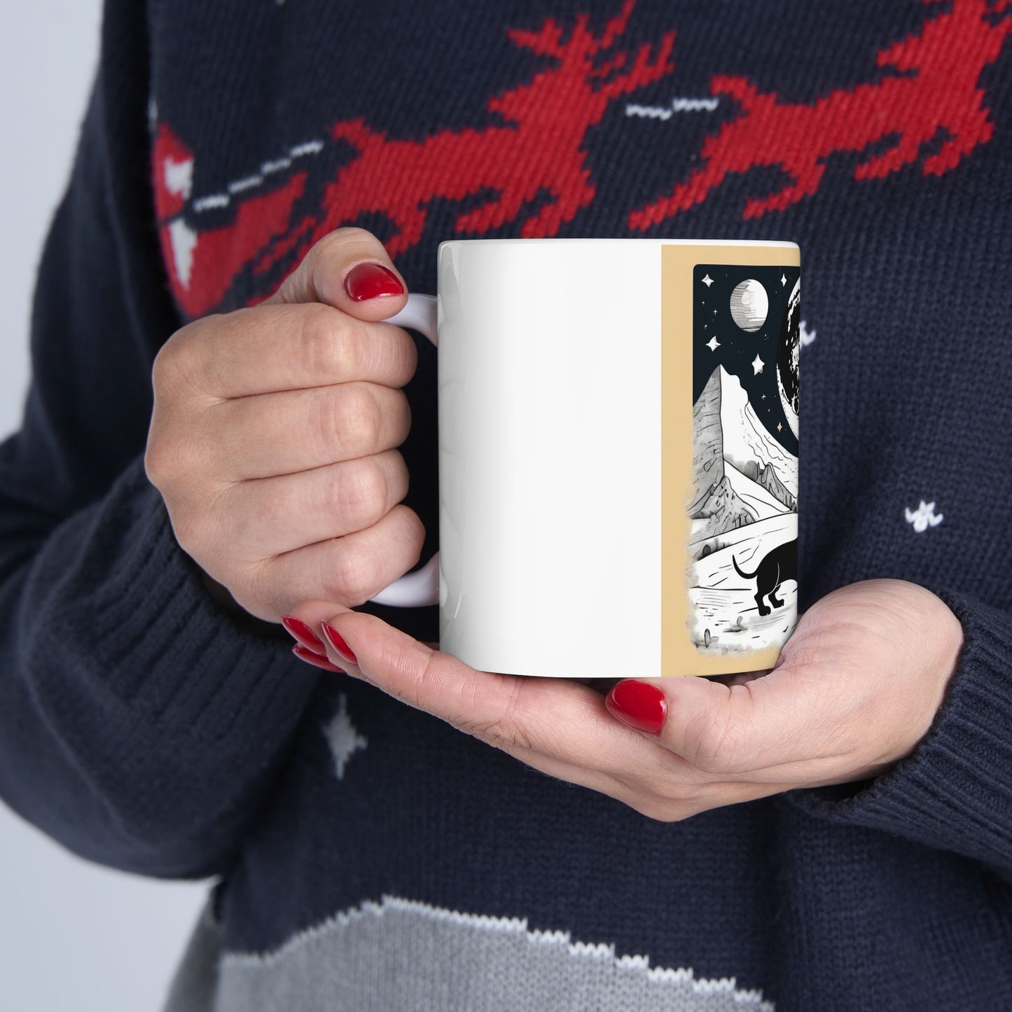dog dachshund Ceramic Mug, (11oz, 15oz)