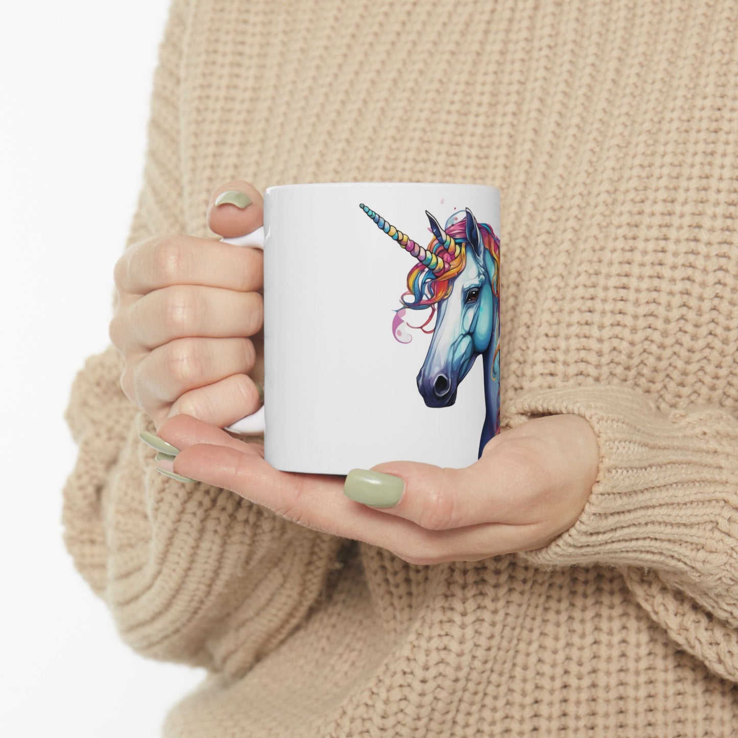 Rainbow Unicorn Ceramic Mug, (11oz, 15oz)