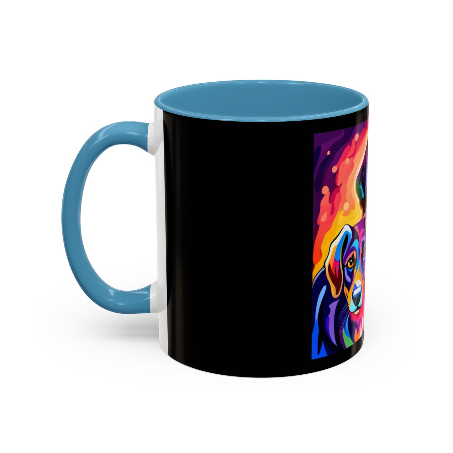 Colorful Dogs Accent Coffee Mug (11, 15oz)