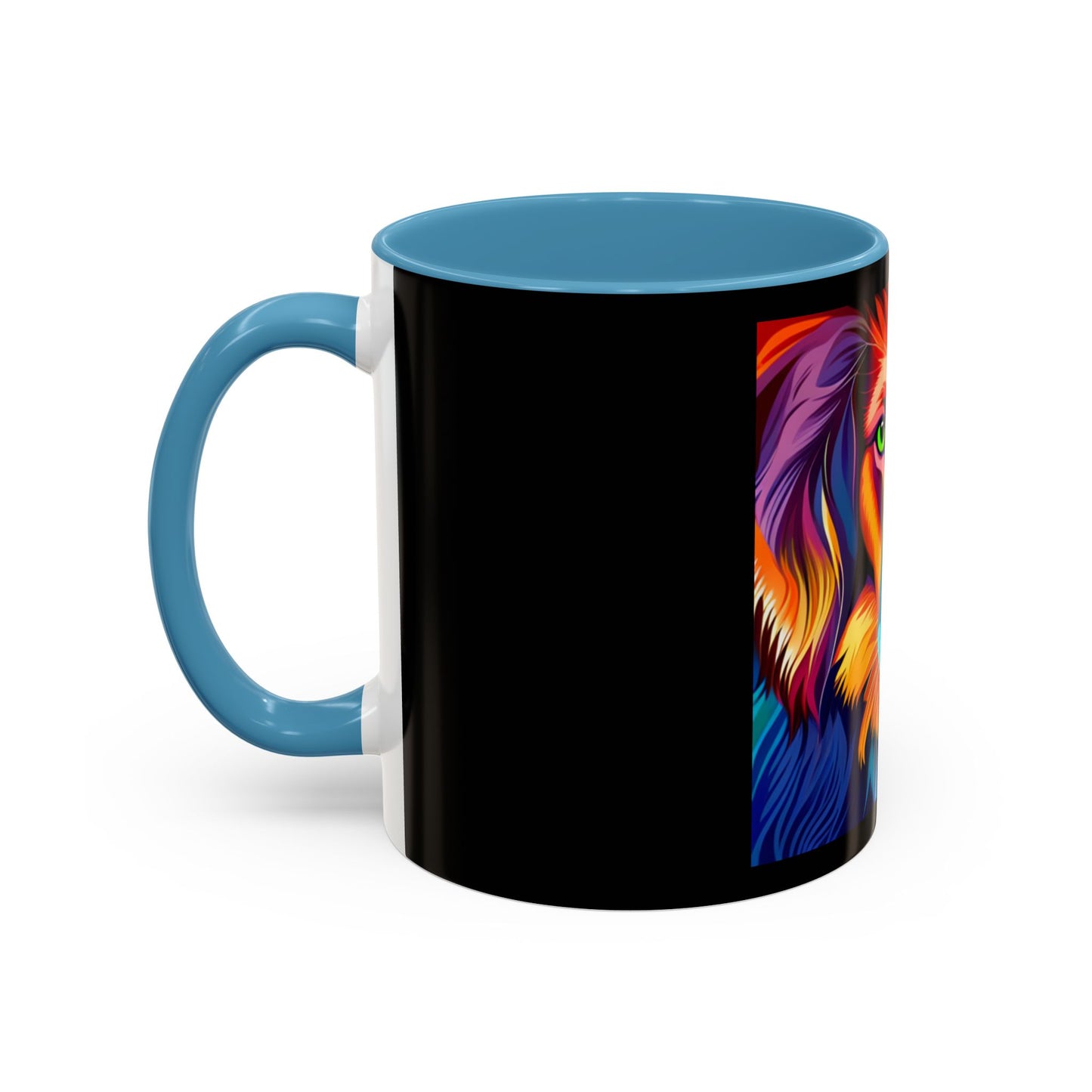 Dog in Color Accent Coffee Mug (11, 15oz)