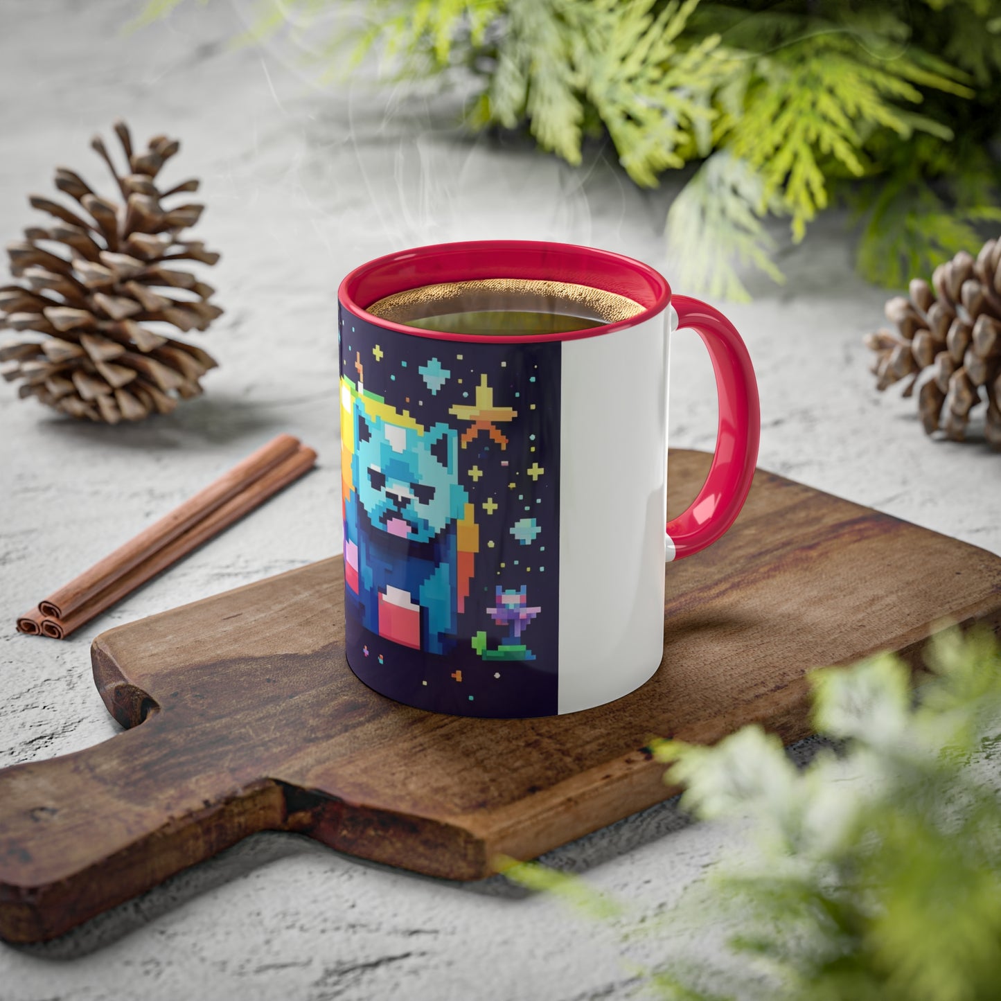 Pixel Pets Colorful Mugs, 11oz