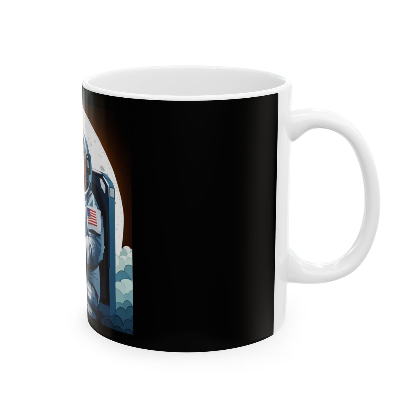 Astronaut Dog Ceramic Mug, (11oz, 15oz)