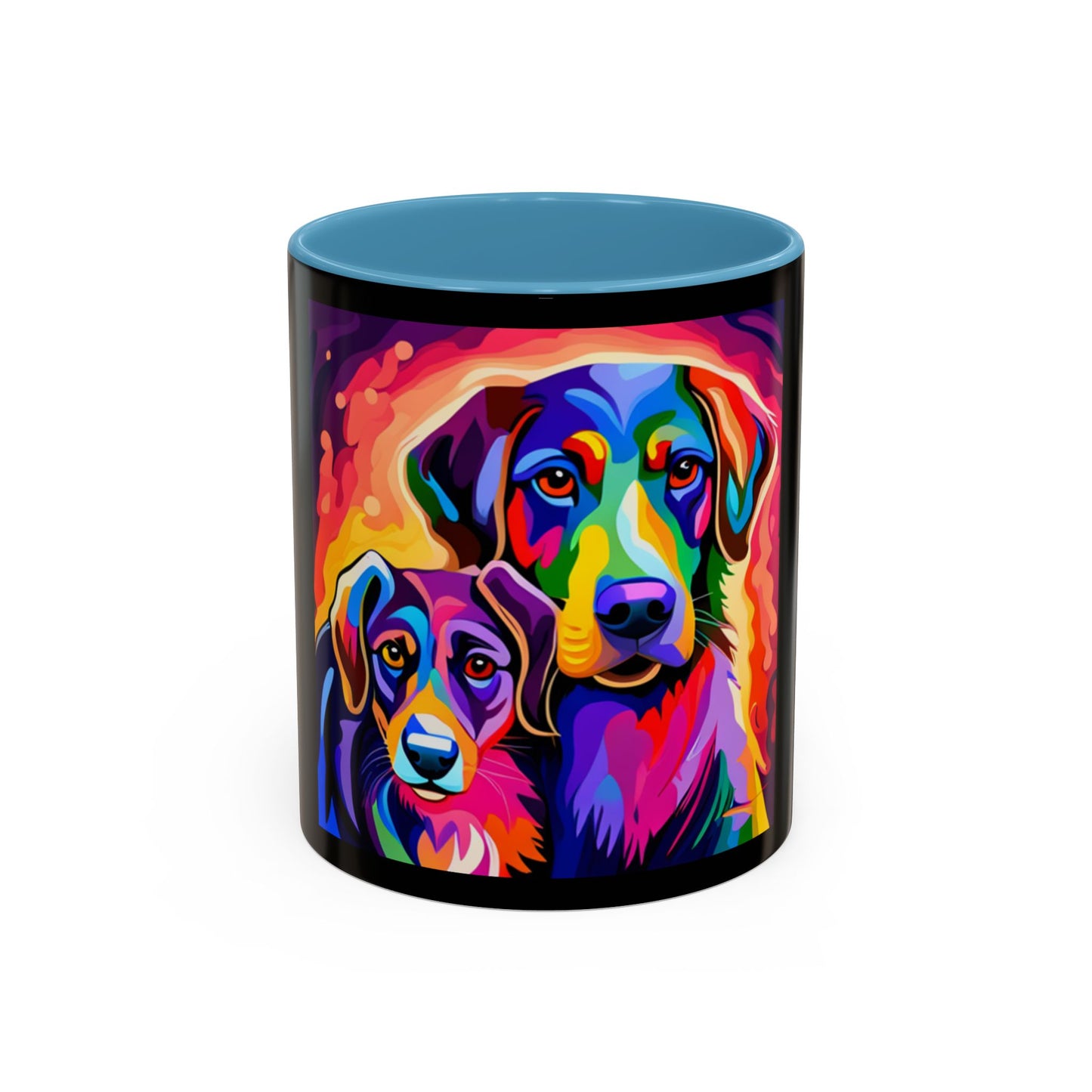 Colorful Dogs Accent Coffee Mug (11, 15oz)