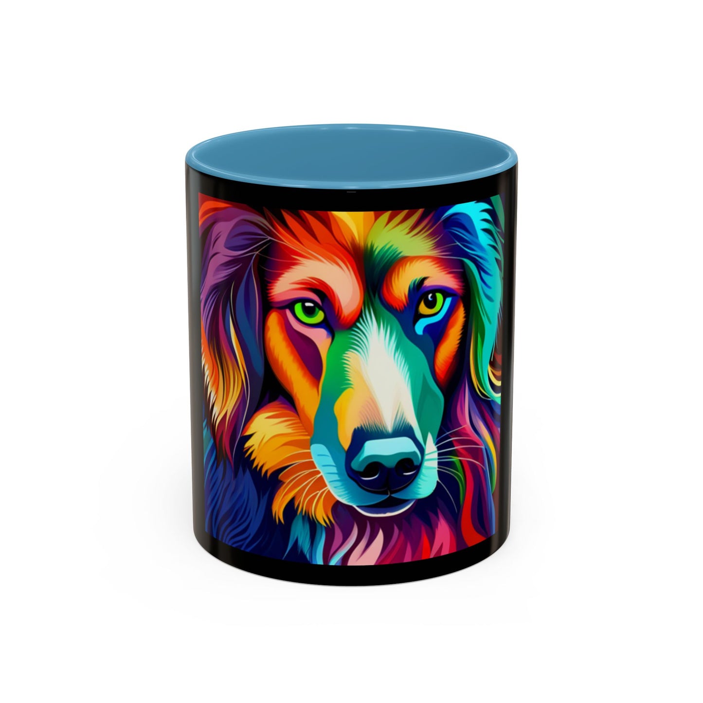 Dog in Color Accent Coffee Mug (11, 15oz)