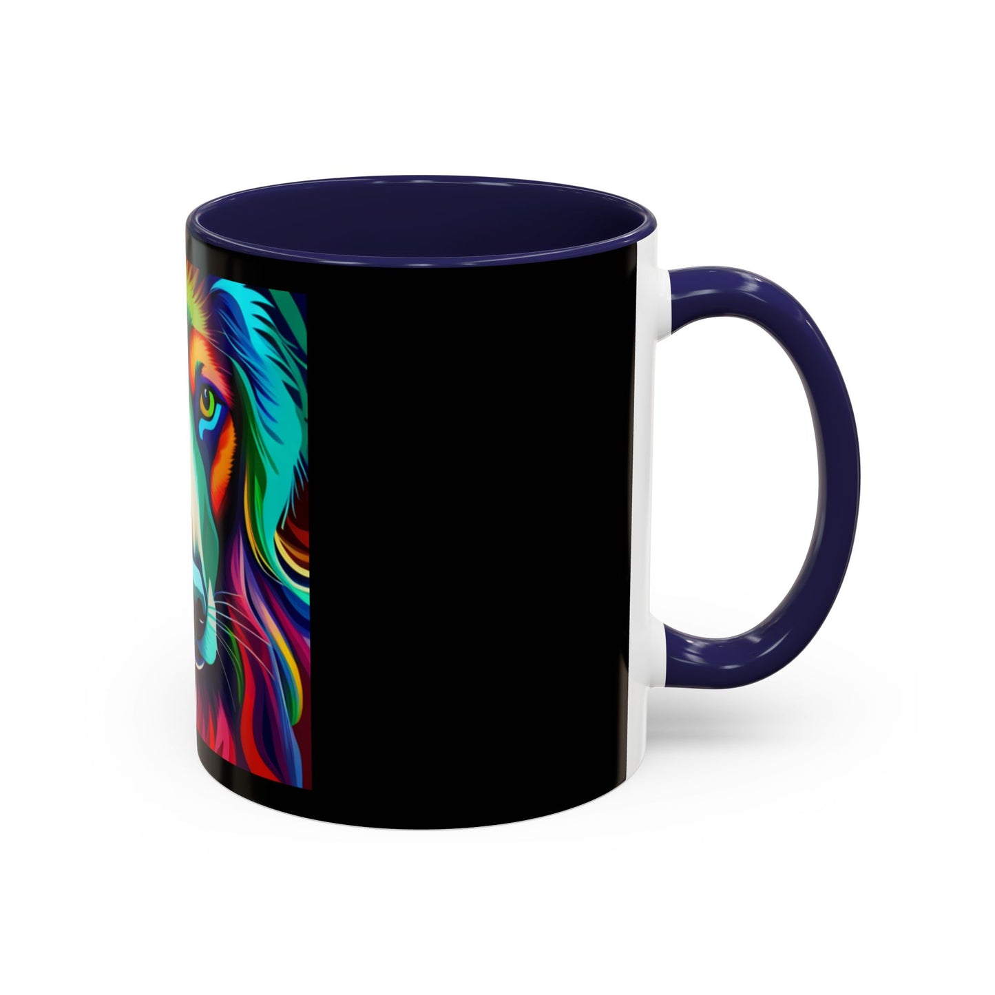 Dog in Color Accent Coffee Mug (11, 15oz)