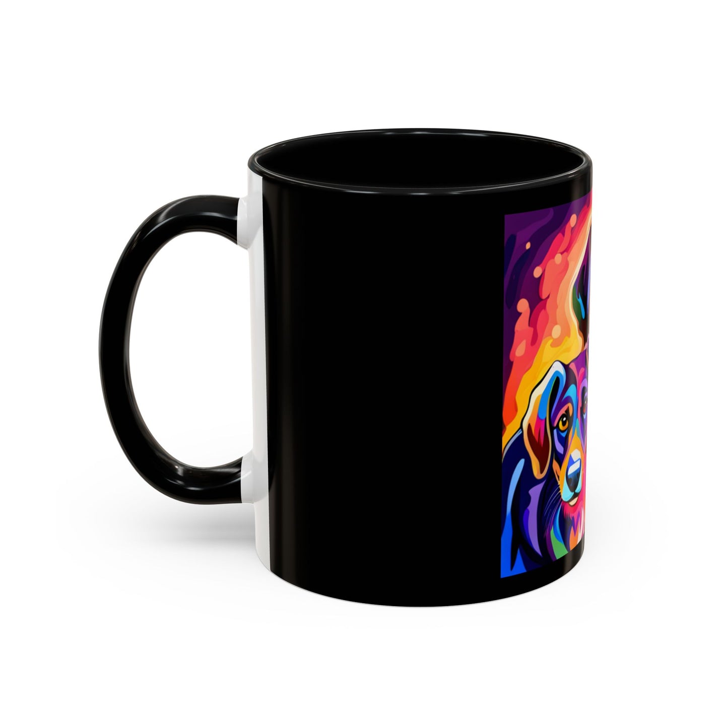 Colorful Dogs Accent Coffee Mug (11, 15oz)