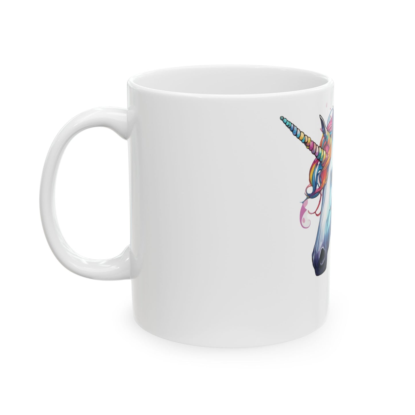 Rainbow Unicorn Ceramic Mug, (11oz, 15oz)