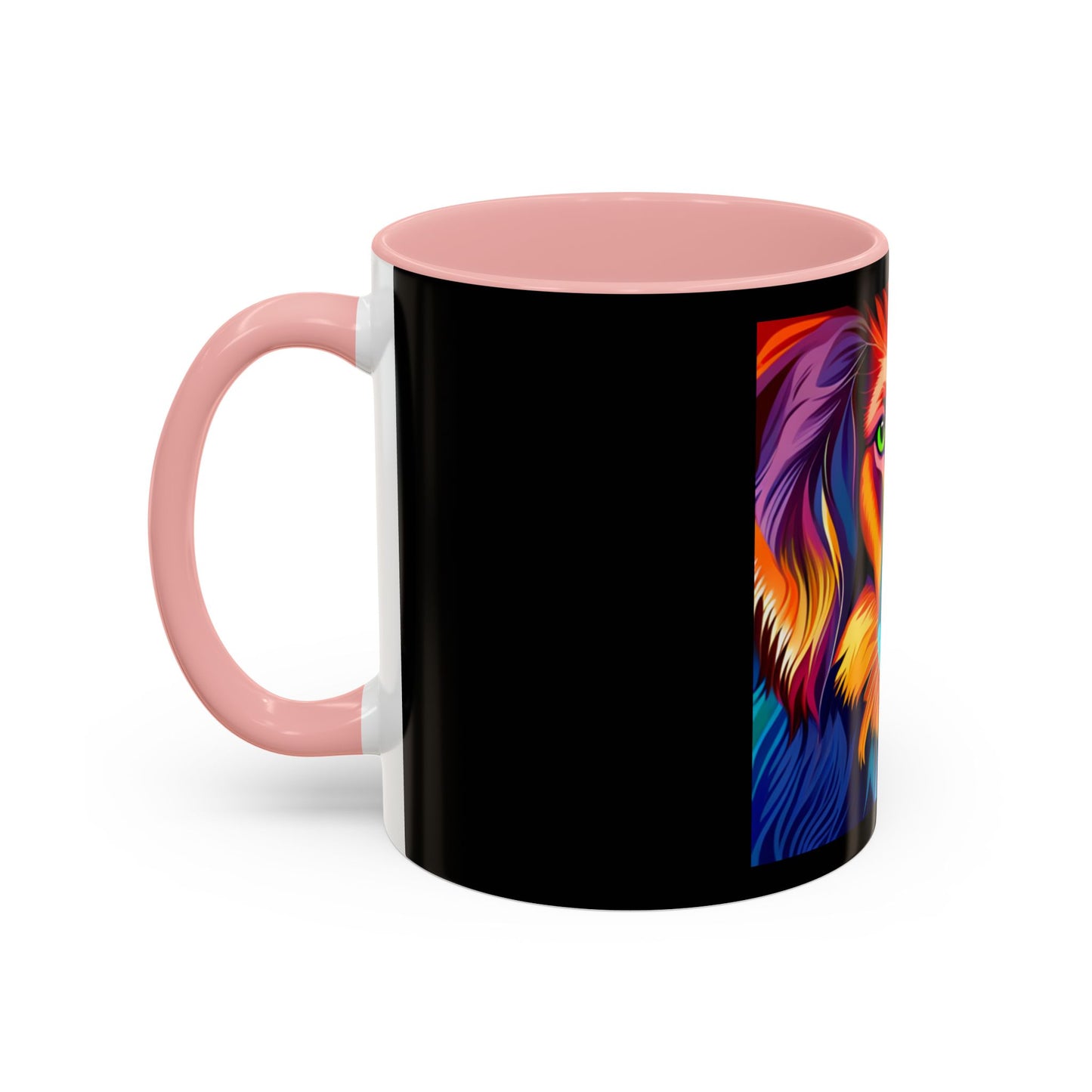 Dog in Color Accent Coffee Mug (11, 15oz)