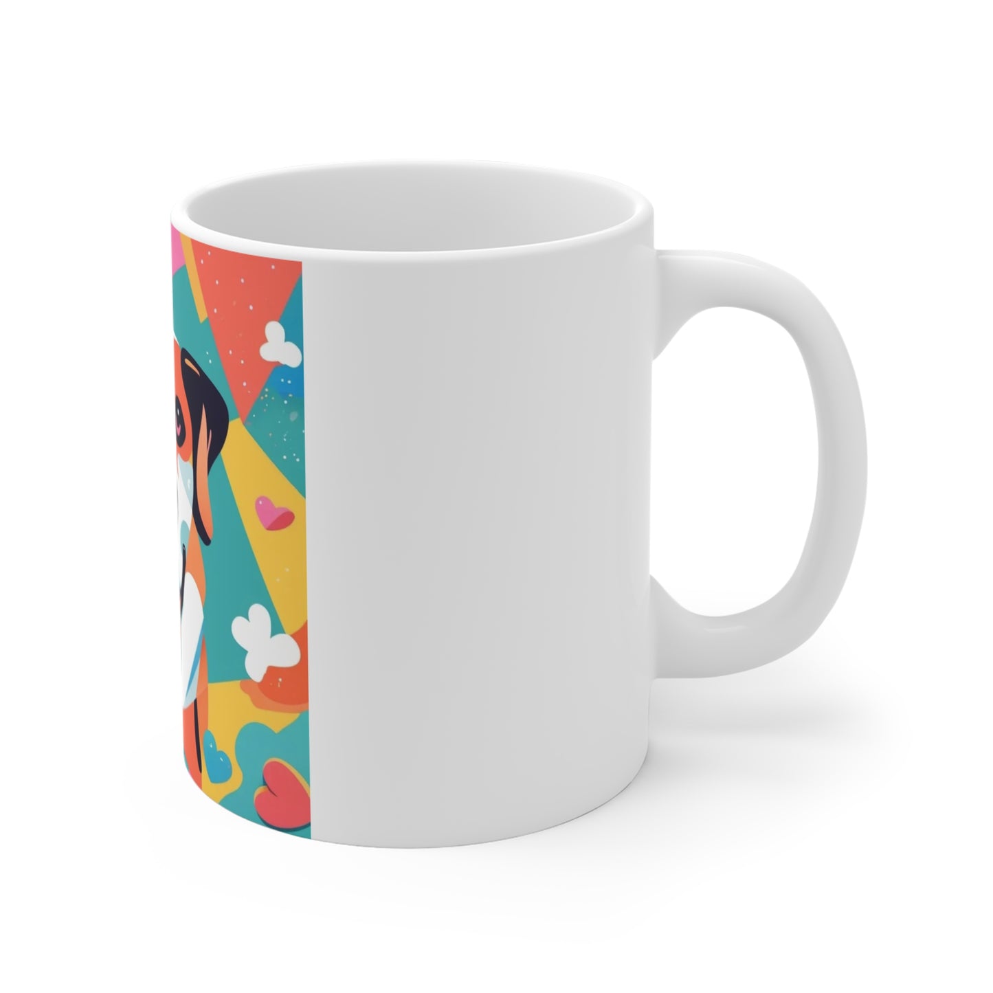 Colorful Dog Mug 11oz