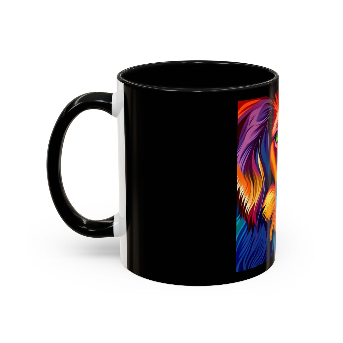 Dog in Color Accent Coffee Mug (11, 15oz)