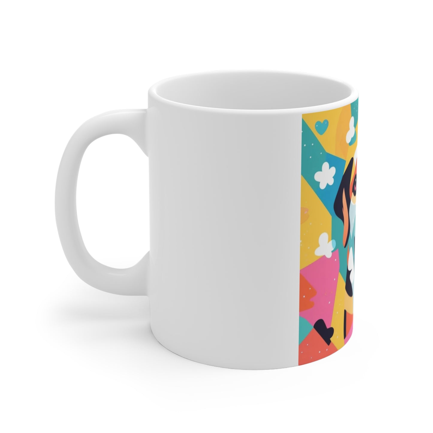 Colorful Dog Mug 11oz