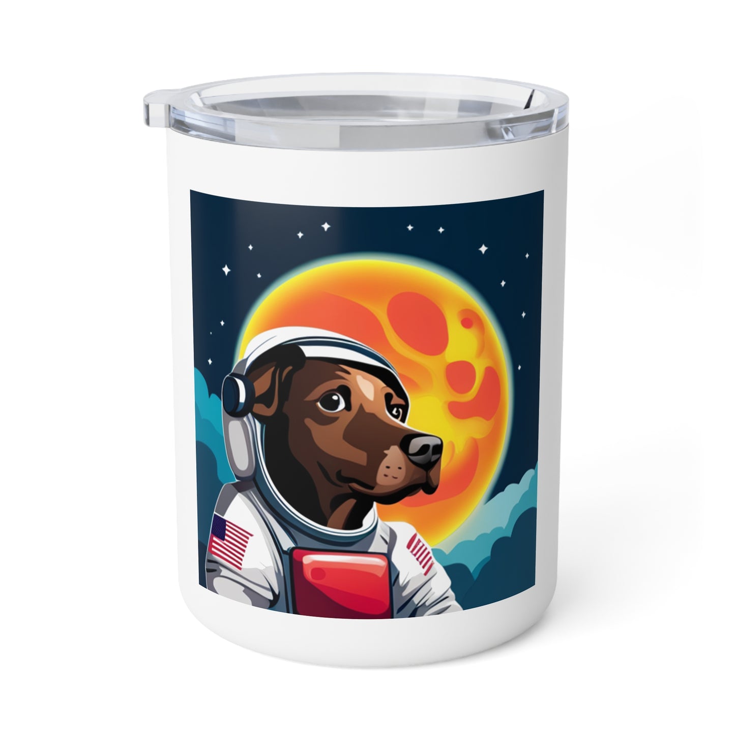 Astronaut Dog Insulated Coffee Mug, 10oz