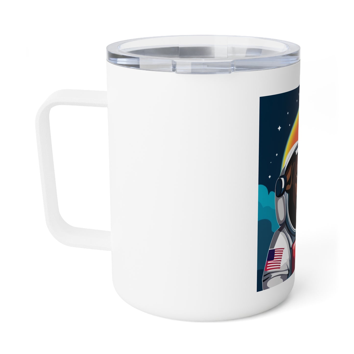 Astronaut Dog Insulated Coffee Mug, 10oz