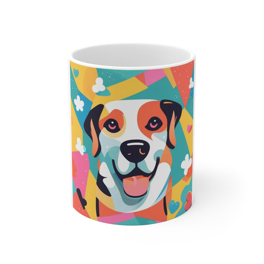 Colorful Dog Mug 11oz